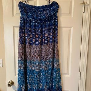 Strapless Lane Bryant Maxi Dress Size 14/16